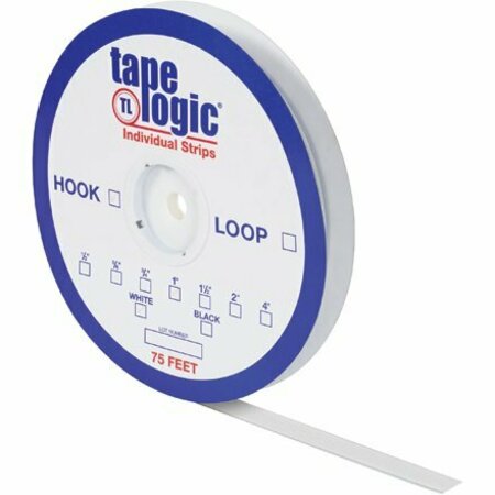 BSC PREFERRED 1-1/2'' x 75' White Hook Tape Logic Individual Tape Strip Roll S-17142